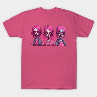 Creepy pink zombie T-Shirt